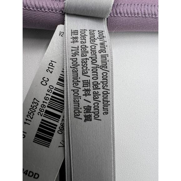 Victoria's Secret 34DD Featherweight Max Wireless Sport Bra Purple tiny flaw NWT - Picture 11 of 12
